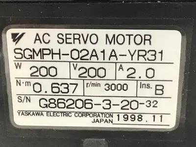 USED YASKAWA SGMPH-02A1A-YR31