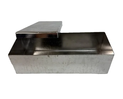 Laboratory Stainless Steel Box with Lid Freezer Rack 9.5 x3.75 x2.5"
