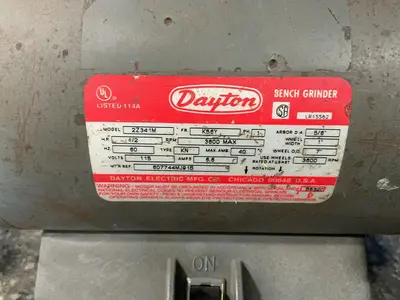 Used DAYTON 2Z341M Pedestal Type Grinders (Double End) Ohio US | HGR 24 #1263440