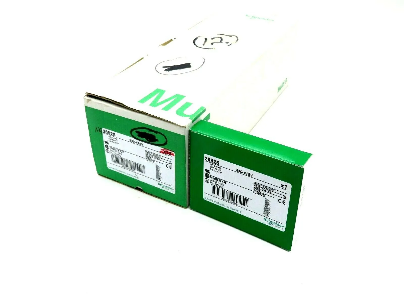 NEW LOT OF 12 SCHNEIDER ELECTRIC 26925 AUXILIARY SWITCH 240-415V