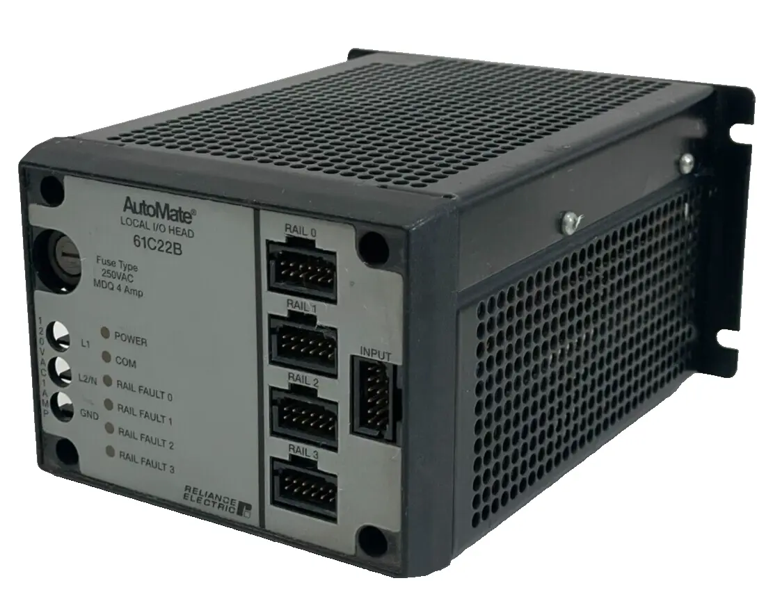 USED RELIANCE ELECTRIC 61C22B AUTOMATE LOCAL I/O HEAD 803456-37RD J-3671