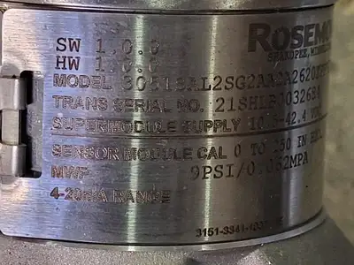 Used ROSEMOUNT 3051S Misc Electrical & Power Parts British Columbia CA | Lenmark #250090