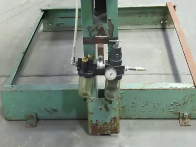 Mellon Eng. 16x36 41" Pneumatic Swing Cut-Off Shear 6-1/2" Stroke