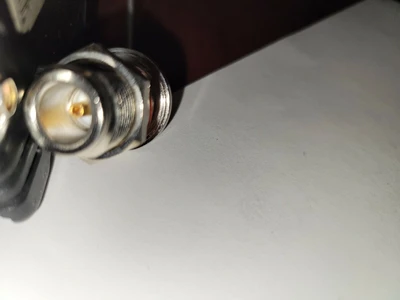 1  LOT OF 5 Gold   Male SMA to female N bulkhead connectors.
