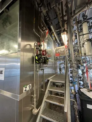 Ellerwerk 734 C cGMP perforate basket centrifuge, 316SS.