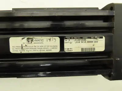 Tol-o-Matic LS10 Pneumatic Air Actuator Linear Slide Bearing 465mm