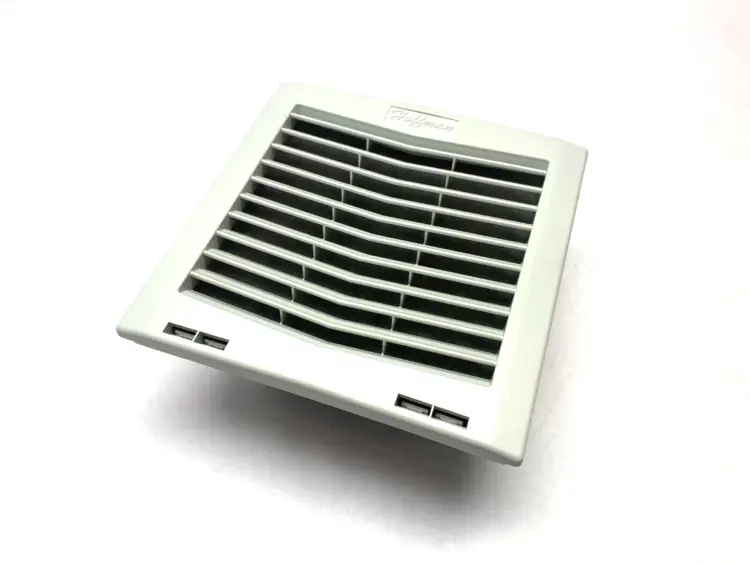 Used HOFFMAN NVENT SIDE MOUNT COOLING FILTER FAN LIGHT GRAY 24V 70CFM Filters | Maverick Industrial Sales #1118292