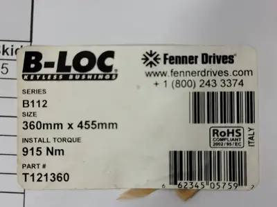 NEW FENNER DRIVES T121360