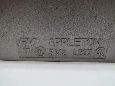 Appleton LB97 3 1/2" Grayloy-Iron Conduit Body LB Threaded Rigid