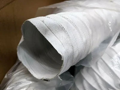 USED FLEXHAUST WHITE HOSE 2.5” ID X 25’ FEET