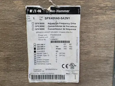USED CUTLER-HAMMER SPX400A0-5A2N1