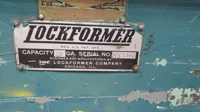 Lockformer 20 GA Rollformer
