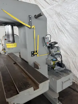 100 TON EITEL C-FRAME HYDRAULIC STRAIGHTENING PRESS. STOCK # 0436326