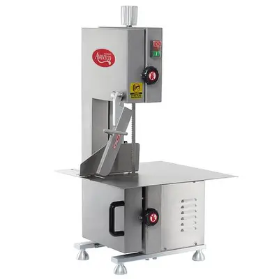 65" Blade Stainless Steel Countertop Vertical Band Meat Saw - 1 hp, 120V