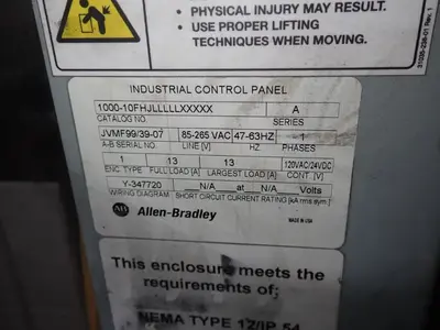 USED ALLEN BRADLEY 100010FHJLLLLLXXXXX