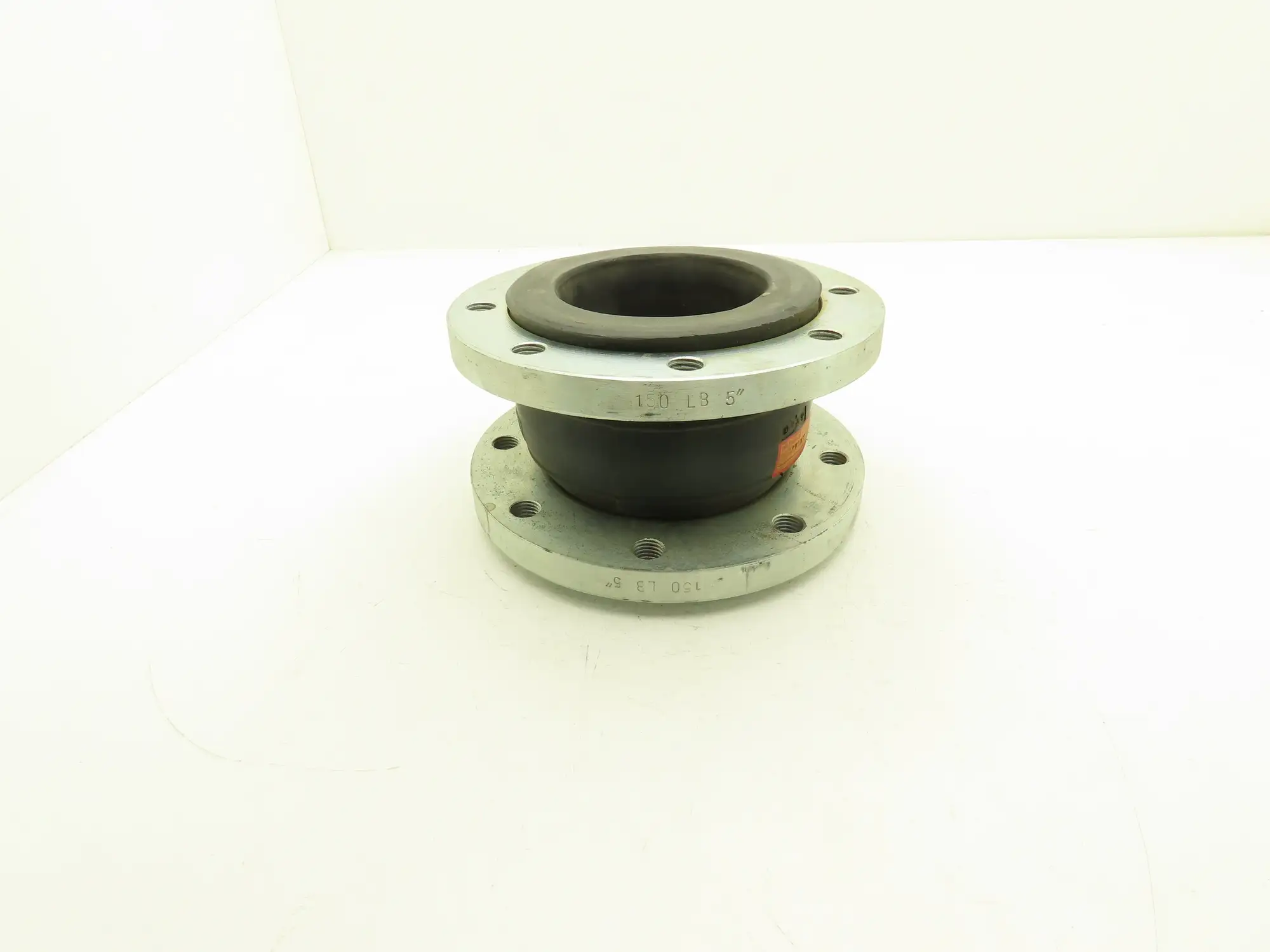 Rubber Expansion Joint 5" Steel Flange #150 8-Bolt Threaded