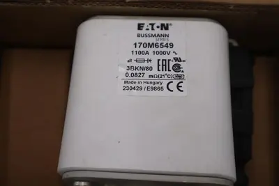 EATON 170M6549 FUSETRON FUSE-LINK HIGH SPEED SQUARE BODY - STOCK GF42A