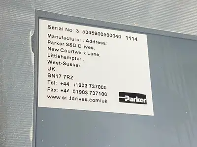 Used Parker Variable Frequency Drive 890CD/5/0006B/N/00/A Variable Speed Drives Michigan US | Maverick Industrial Sales #1401359