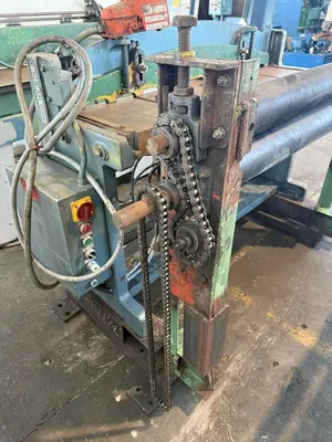 48” WIDE CUT-TO-LENGTH LINE: FAMCO SHEAR WITH FEED ROLL & AMS CONTROLS: STOCK #23384