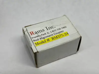 USED RAMS INC. STANDARD ROD ALIGNMENT COUPLER 3/8-24 THREAD SIZE