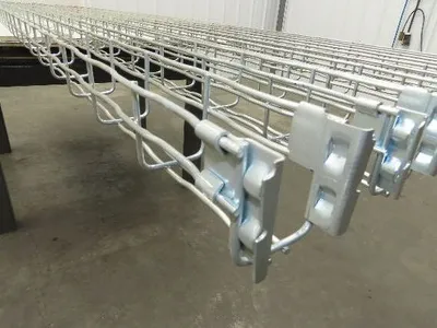 3E Basor BF2R 2X2 Cable Tray 2"x2"x10' Cable Management Galvanized Wire Lot of 6