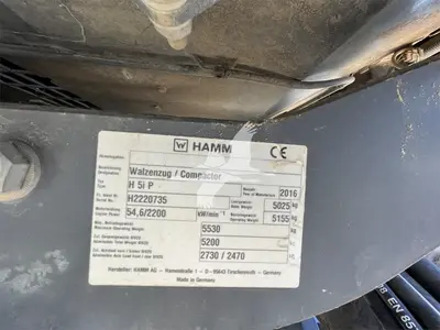 Used 2016 HAMM H5IP Single Drum Rollers California US | Lillo Machinery #1403819