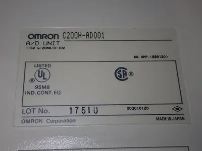 New | in-Stock OMRON C200HAD001 PLC Processors | HGR 24 #752357