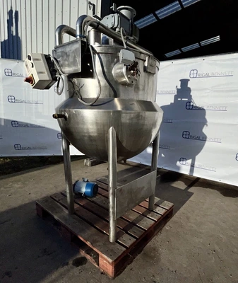 250L SS BCH Hemispherical JKTD Mixing Tank 2.2 kw