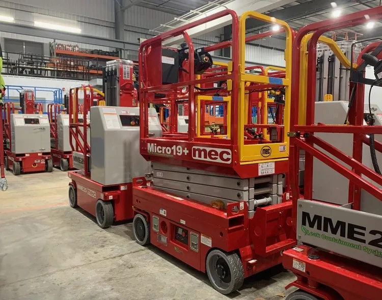 New | in-Stock 2026 MEC MICRO 19+ ELECTRIC SCISSOR LIFT Scissor Lifters Alberta CA | Adcock Equipment #1417576