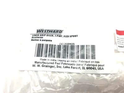 NEW WESTWARD LEVER GRIP OILER CAN, 1-PINT, FLEX-GRIP