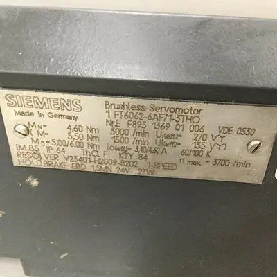 USED SIEMENS 1FT6062-6AF71-3TH0