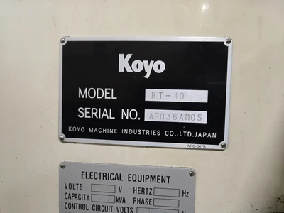 Koyo RT-40 ROBI Outer Diameter Visual Inspection Checking Machine