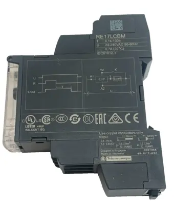 NEW SCHNEIDER ELECTRIC RE17LCBM OFF-DELAY TIMER 24..240VAC
