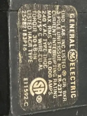 USED GENERAL ELECTRIC 1HQC-3-20