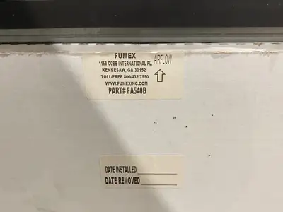 USED FUMEX AIR FILTRATION FUME EXTRACTOR UNIT