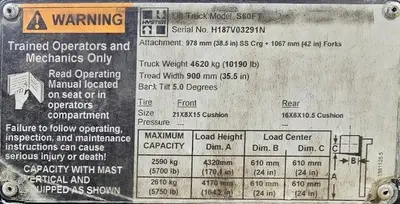 Used 2015 HYSTER S60FT Misc Forklifts Illinois US | Somerset Equipment Sales #1543027