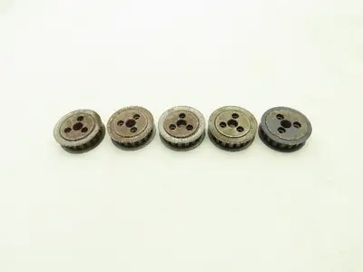 Timing Pulley 3/8" Pitch 18 Tooth 1/2" W 1/2" Bore Lot of 5