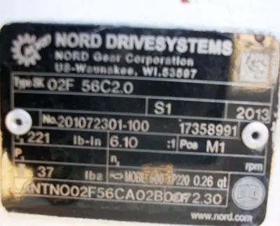 Pump, Moyno, 1 HP, Seepex, S/st, Type BCSO 024-24, 7/8" #S741951