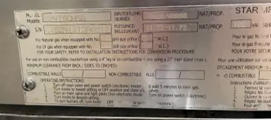 182-0004 Star Ultra-Max 24 Inch Chrome Plated Propane Thermostatic Griddle