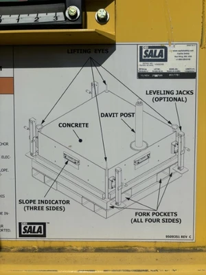 3M DBI-SALA 8517751 16.75 ft FlexiGuard Counterweight Jib w/Concrete