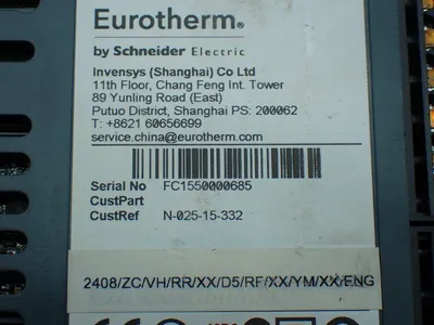 Used EUROTHERM 2408/ZC/VH/RR/XX/D5/RF/XX/YM/XX/ENG Temperature Controls Ohio US | HGR 24 #802962