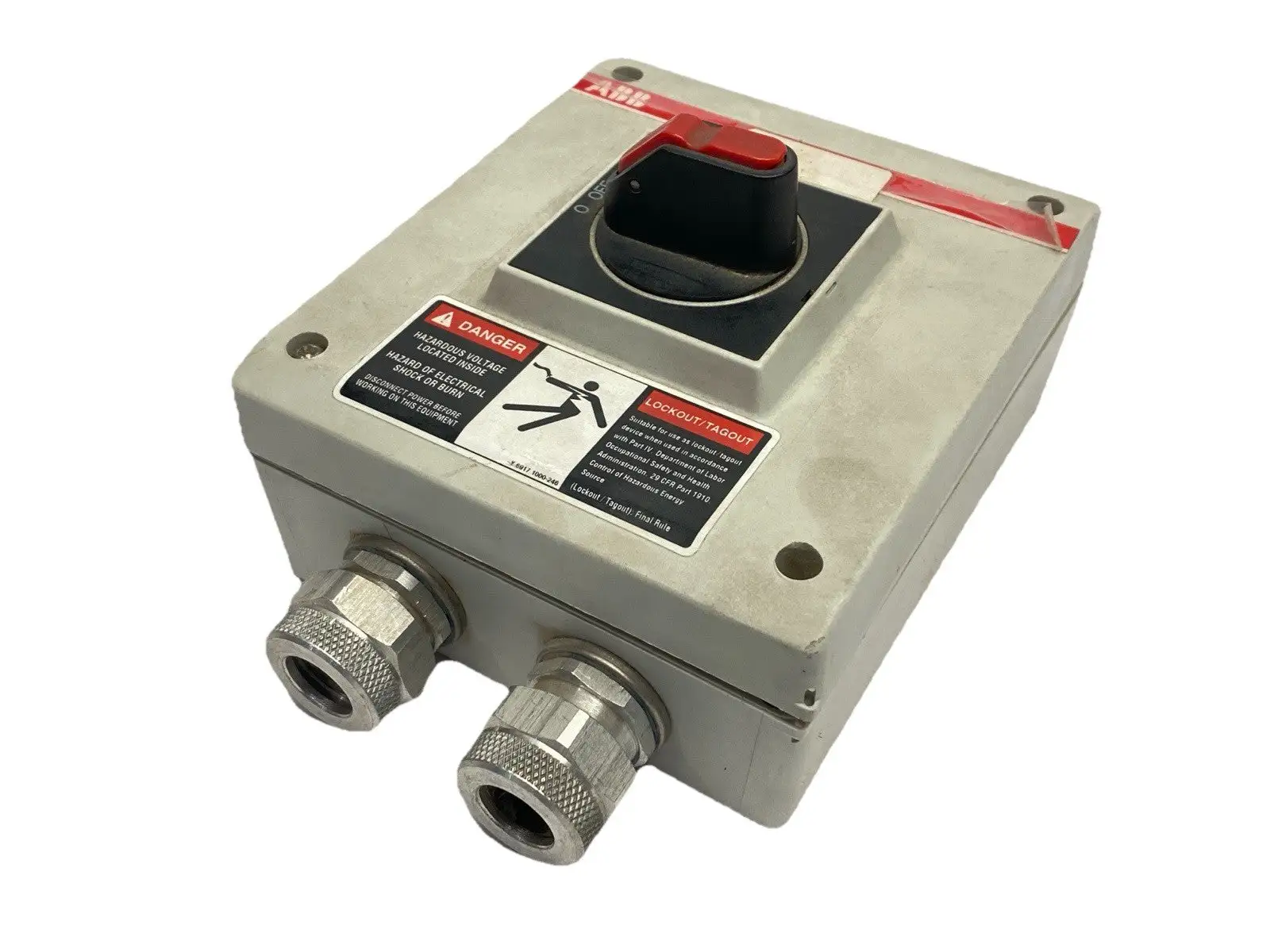 NF16E-3PBJB | ABB  Enclosed Non-Fused Disconnect Switch 16A 3P 600VAC - Used