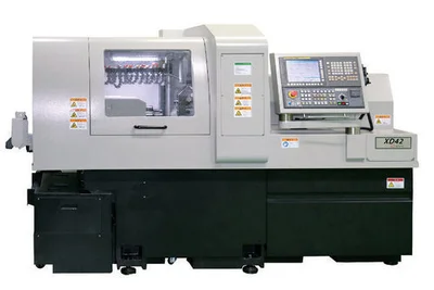 HANWHA XD42 Swiss Type Automatic Screw Machines | Chaparral Machinery (1)