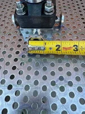 USED ITT PURE FLO .5-316L- RA20MAX-CWP150 DIAPHRAGM VALVE W/ 1/2" SANITARY FITTING