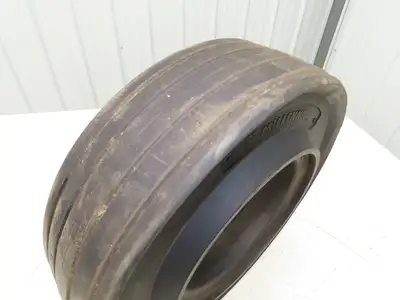 Millenium 4.00X8 Forklift Tire Resilient Solid Solver Black