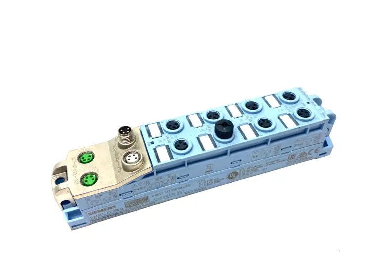 Used SIEMENS DIGITAL INPUT/OUTPUT MODULE DIQ 4+DQ 4X24VDC/0.5A 8XM8 PLC Input & Output | Maverick Industrial Sales #1105549