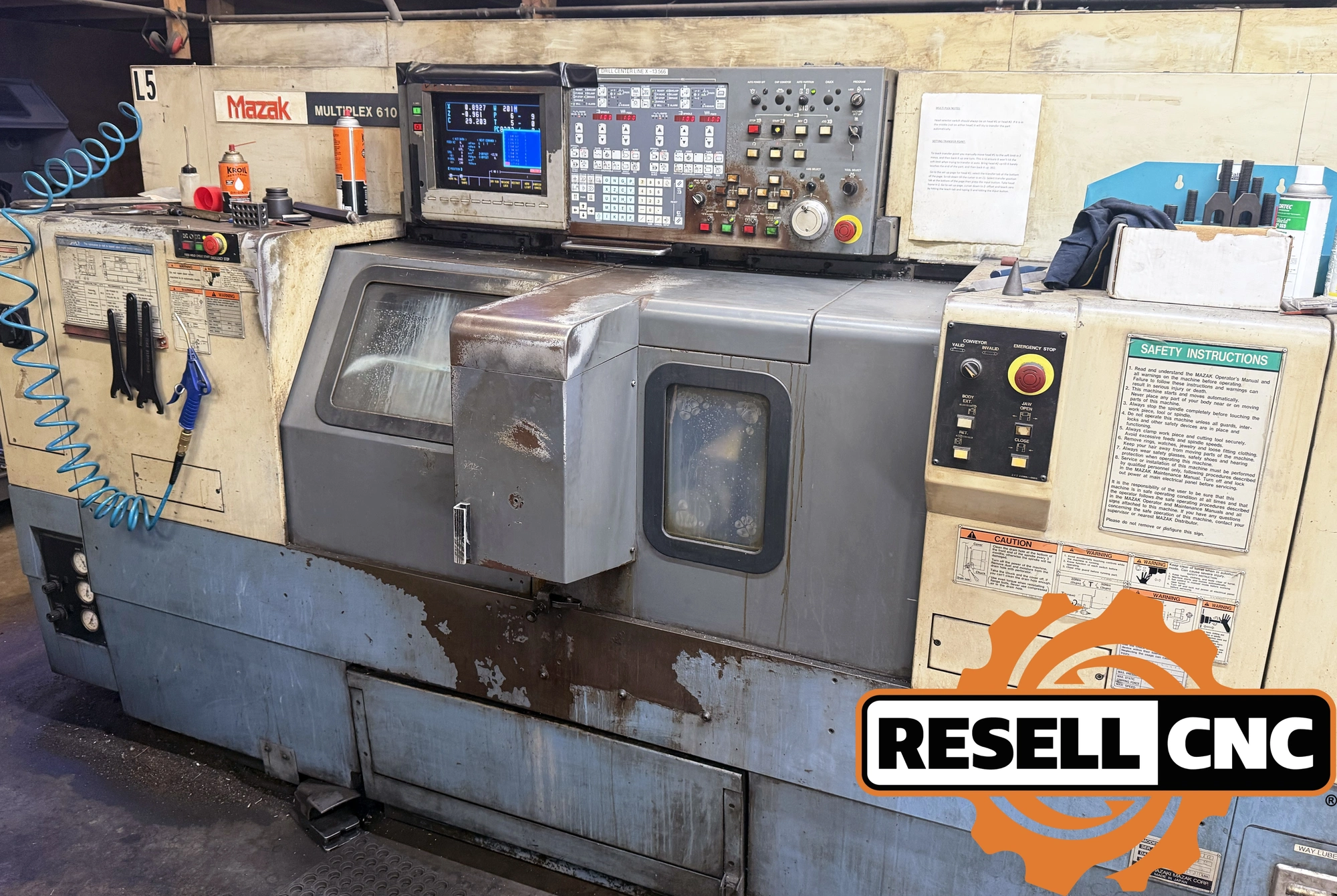 Used 1998 Mazak Multiplex 610 5-Axis or More CNC Lathes Florida US | Resell CNC #1234057