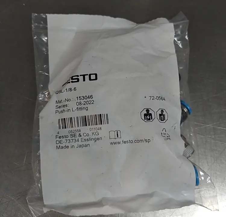 Used FESTO CORPORATON QSL-1/8-6 Parts (Hydraulics and Pneumatics) South Carolina US | Palmetto Automation #1160574