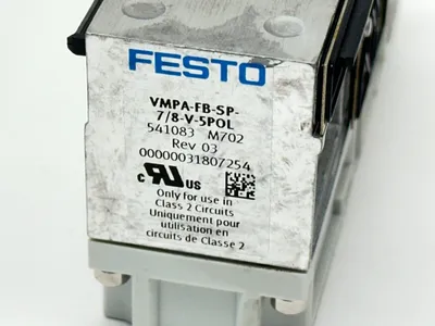 VMPA-FB-SP-7/8-V-5POL | Festo  Supply Plate 7/8" Round 5-Pin Plug 24V 541083 - Used