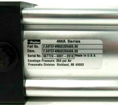 NEW PARKER 2.50TEF4MA2U39A06.00 CYLINDER 250TEF4MA2U39A0600